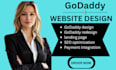 design godaddy website or redesign godaddy website design
