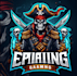 make an epic skull pirates mascot gaming logo