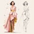 create your fashion illustration and flat sketch