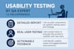 test your website or app for bugs and usability