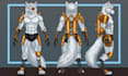 draw furry reference sheet and fursona character design
