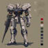 draw mecha robot character sheet design