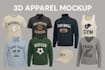 design all typse of apparels into 3d mockups