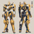 draw a mecha robot animal mascot logo design