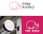 do modern high quality rhino logo design