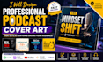 design a modern podcast cover for spotify and youtube