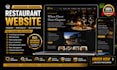 design a restaurant website with online ordering and reservation system