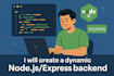create a dynamic nodejs and express backend