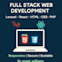 develop modern full stack web applications using laravel, react, HTML, and CSS