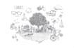 illustrate any image in doodle style