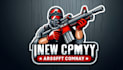 design airsoft gun mascot logo  with creative concepts