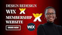 create wix online course, wix membership site, and wix membership website design