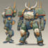 draw mecha robot character sheet design