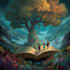create illustrated fairytale book cover
