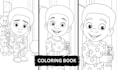 create cozy, bold, and easy coloring book illustrations for children