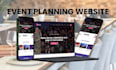 design event management website, event planning website, event ticket website