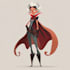 drawing custom superhero character in action