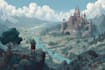 create fantasy landscape concept art