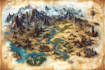 make a fantasy map illustrations for your project