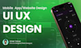design modern mobile app UI for ios and android