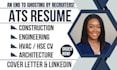 write ats construction, hvac, hse, plumber, architecture, IT, engineering resume