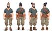 create game character art, 2d game character art