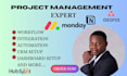 setup monday crm monday workspace project management board, automation helpdesk