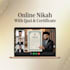 facilitate online nikah with qazi, witnesses, and marriage certificate