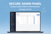 deliver a readymade college website with admin panel