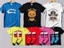 creative different collection designs tshirts, socks