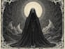 draw dark art illustration with engraving style