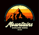 create professional mountain logo