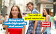 make funny viral image memes for social media posts