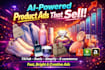 make short ai product ad with model or hands