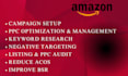 be your amazon PPC specialist, optimize PPC, and set up campaigns