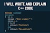write c plus plus code oop data structures also explain code