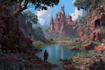 do fantasy landscape illustrations
