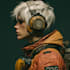 draw a sci fi character illustration or sci fi character