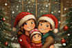 do a christmas family portrait