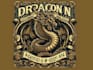create vintage dragon t shirt logo