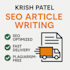 write SEO blog pots and and articles that engage