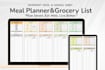 create custom excel meal planner template for fitness coach, etsy
