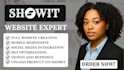 design or redesign a fully responsive showit website and update showit