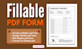 expertly create fillable pdf form or convert to fillable pdf form