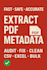 bulk extract pdfs n files metadata to excel for legal, academic use