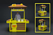 design 3d exhibition stall, booth, stand, kiosk booth