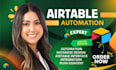 setup airtable database, airtable automation crm, n8n ai, be softr webapp expert