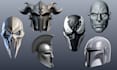 custom 3d mask, cosplay, helmet, 3d model, mask, 3d helmet for 3d printing