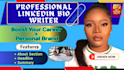 write a professional linkedin bio and about section to boost your profile