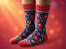 create beautiful socks design